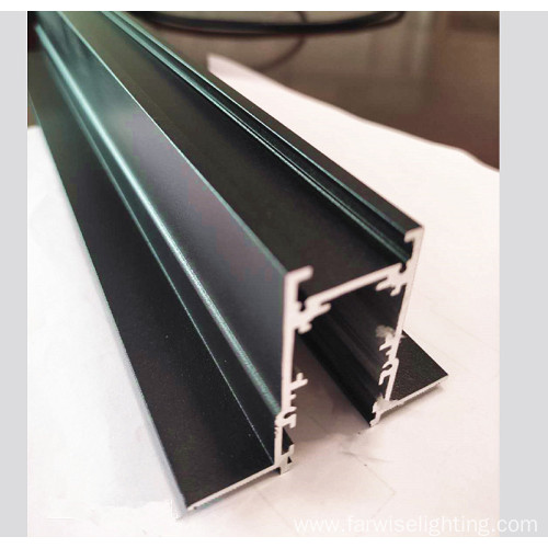 commercial lighting flushed aluminum extrusion track rail